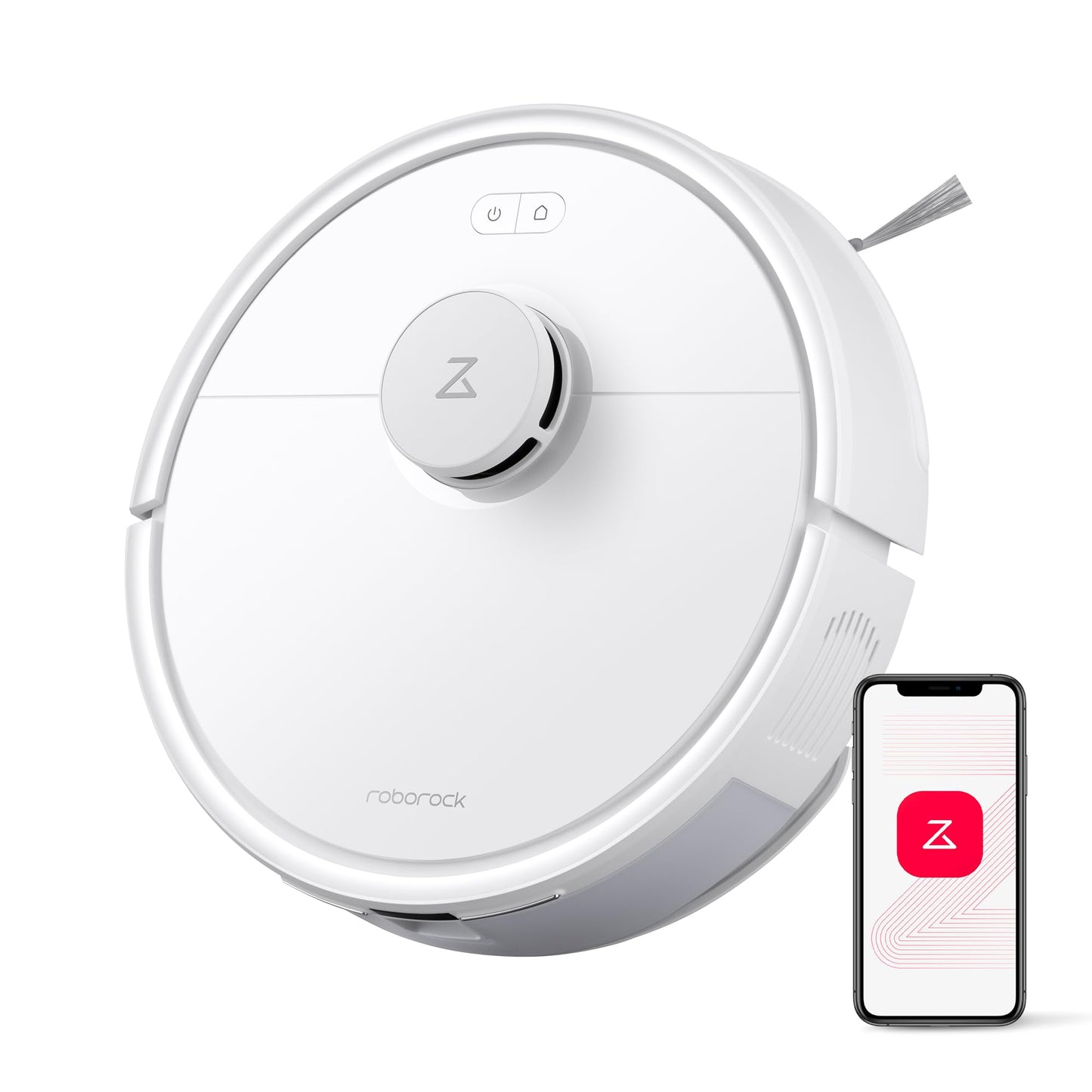 roborock Q10 S5+ Robot Vacuum and Mop, 10,000Pa Suction, Upgraded from Q8 max+, 70 Days Self-Emptying, Obstacle Avoidance, Sonic Mopping, Dual Anti-Tangle Design, Auto Mop Lifting, Ideal for Pet Hair