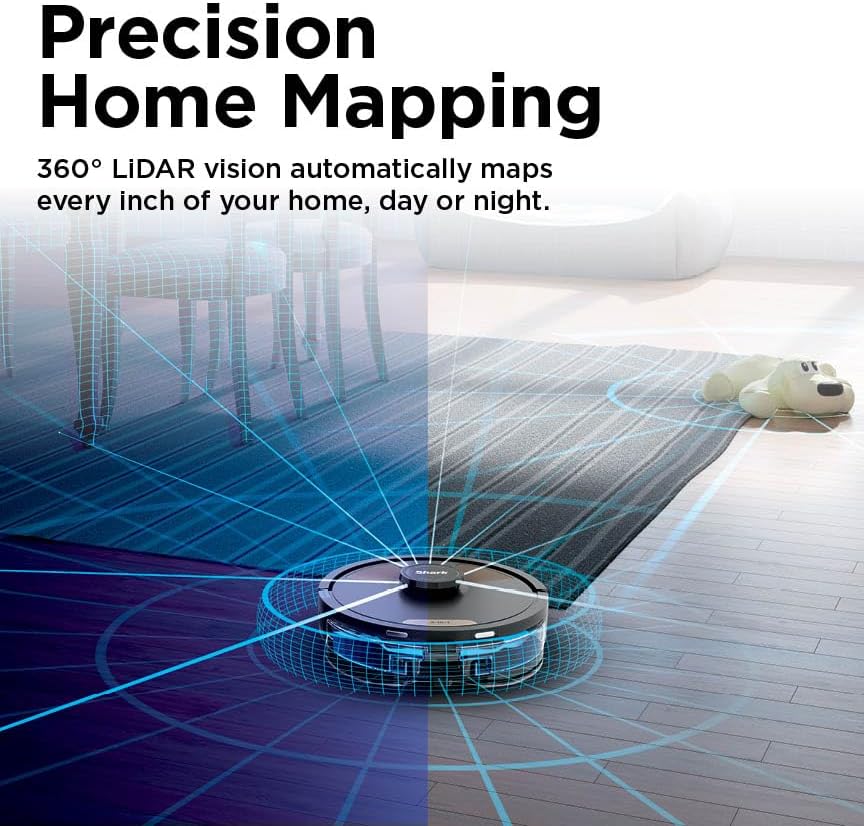 Shark Matrix Plus Robot Vacuum and Mop with Self-Empty HEPA Base, Sonic Mopping, Matrix Clean, Home Mapping, HEPA Bagless Self Empty Base, CleanEdge, for Pet Hair, UR2650WS