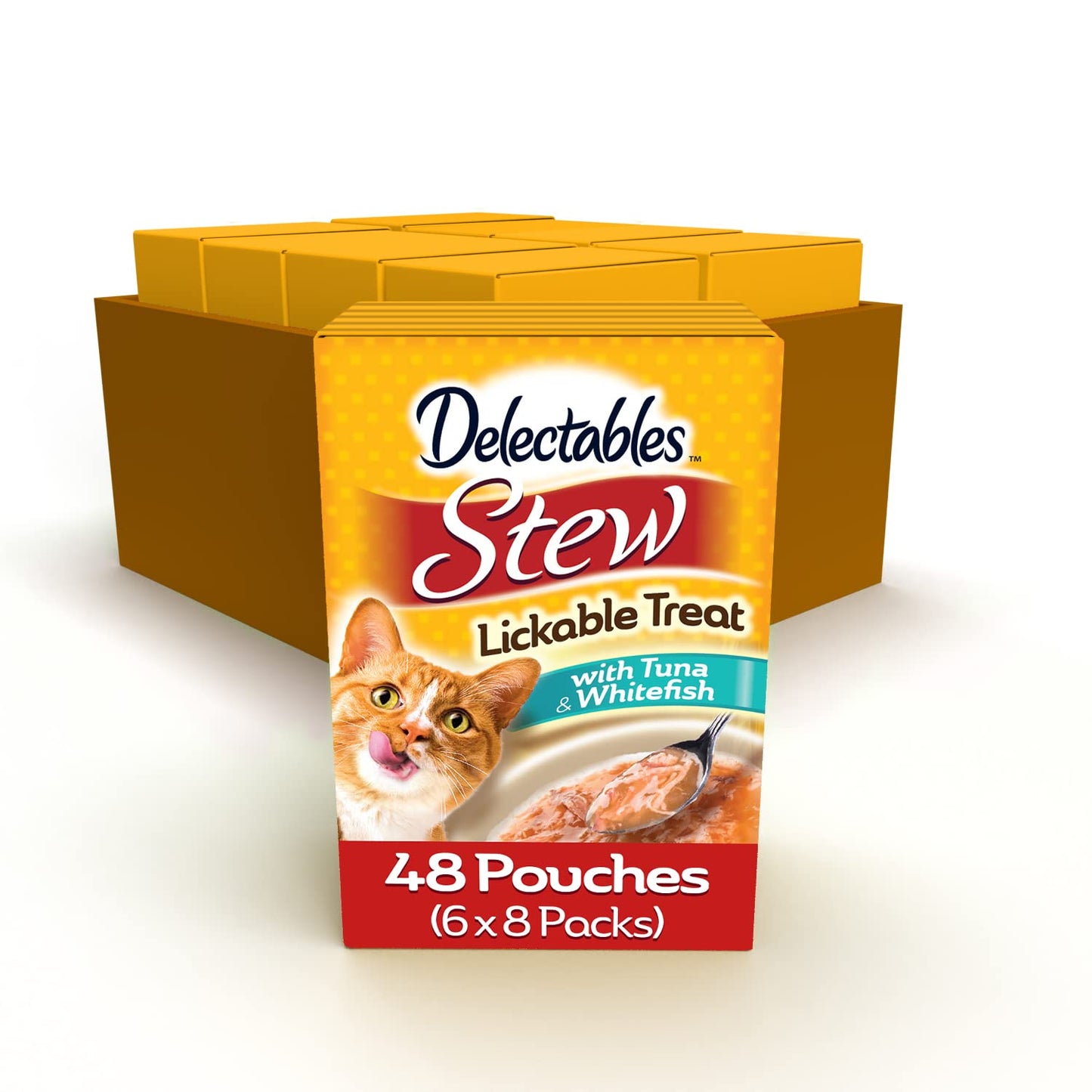 Hartz Delectables Stew Lickable Wet Cat Treats for Adult & Senior Cats, Variety Pack, 1.4 Ounce (Pack of 12)