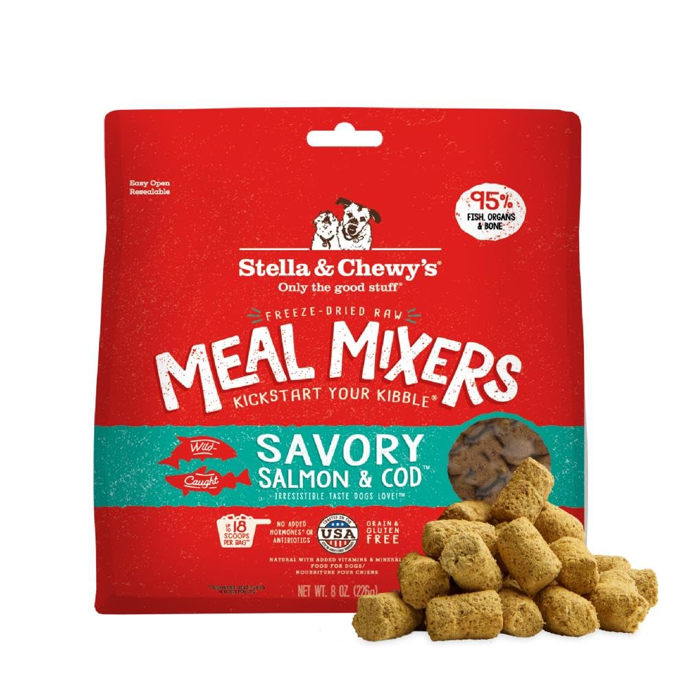 Stella & Chewy's Freeze-Dried Raw Chicken Meal Mixers- Dog Food Topper and Mixer - Made with 95% Cage-Free Chicken, Organs & Bone - Perfect for Picky Eaters - Grain-Free - 3.5oz