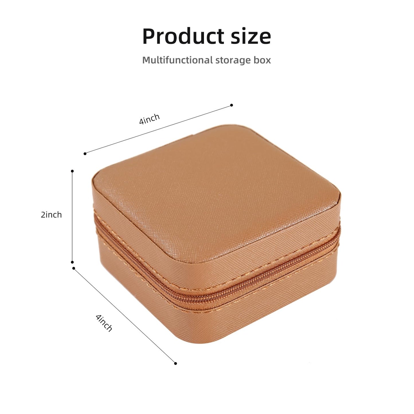 KElofoN Travel jewelry case Travel jewelry box Travel Jewelry Organizer Small box Gift for Girls Women with Mirror(Green)