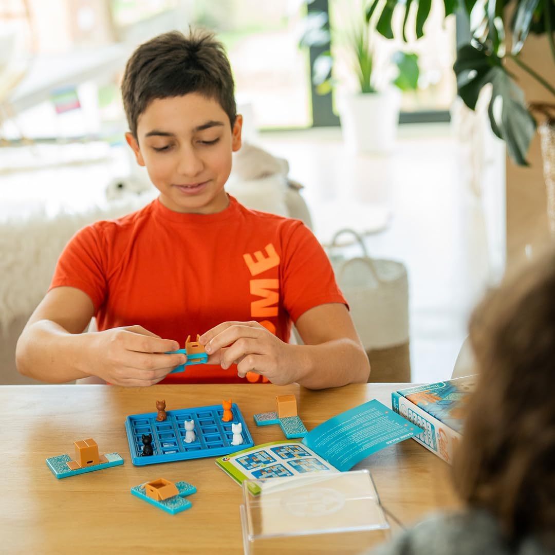 SmartGames Cats & Boxes Logic Puzzle Game with 60 Challenges for Ages 7+