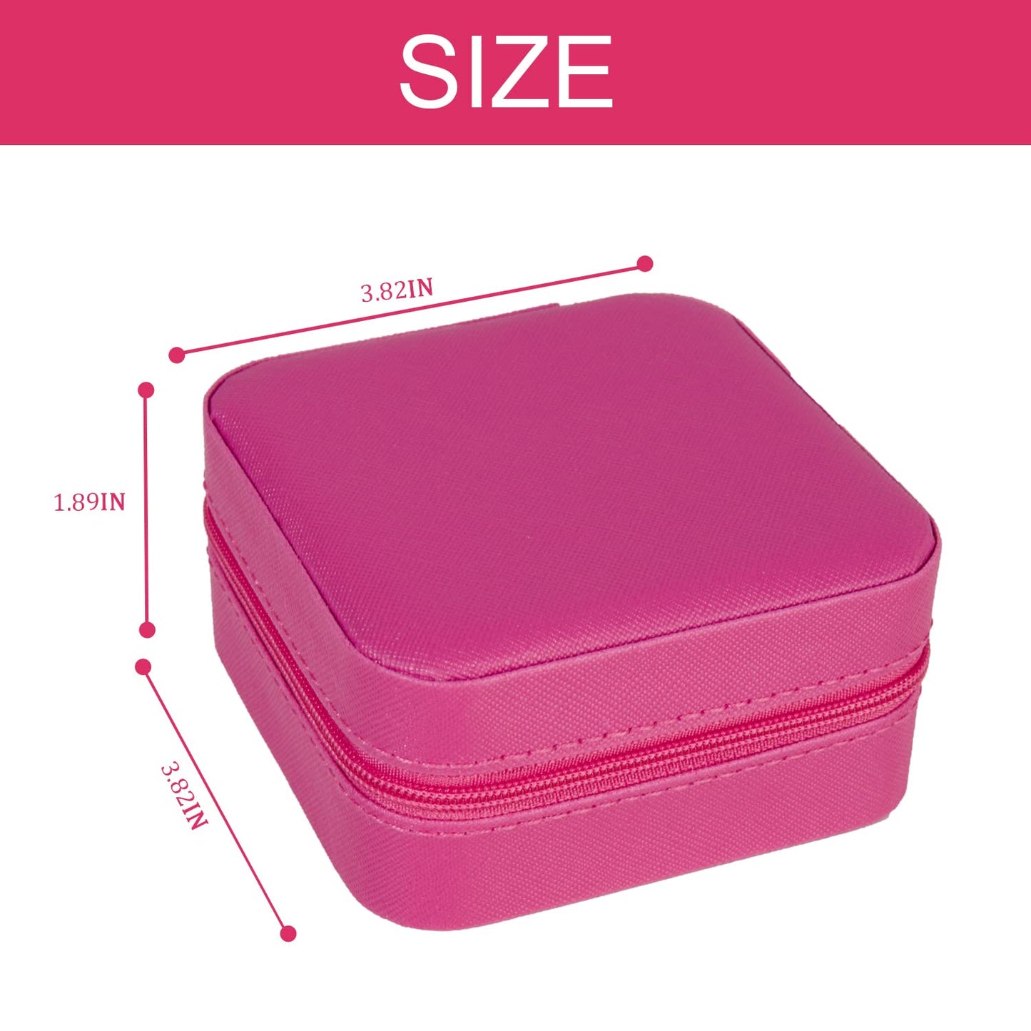 KElofoN Travel jewelry case Travel jewelry box Travel Jewelry Organizer Small box Gift for Girls Women with Mirror(Green)