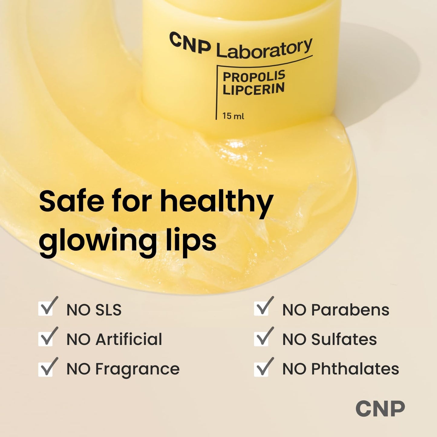 CNP Honey Lip Butter - Propolis Lipcerin™ 01 Original, Hydrating Overnight Manuka Lip Balm & Mask, 12hr Long-Lasting Moisture, Stocking Stuffers, Gifts for Women, 0.5 fl.oz.