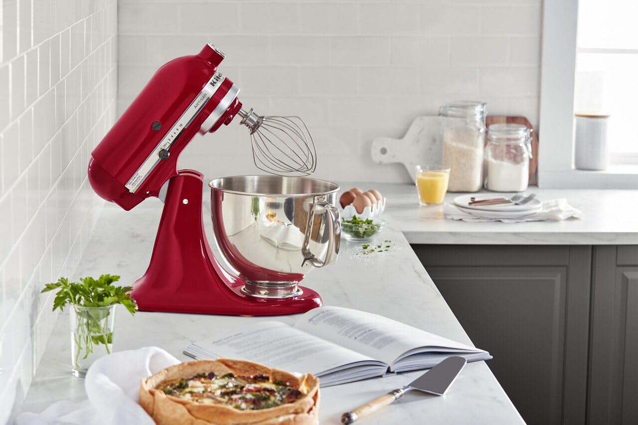 KitchenAid Artisan Series 5 Quart Tilt Head Stand Mixer with Pouring Shield KSM150PS, Dried Rose