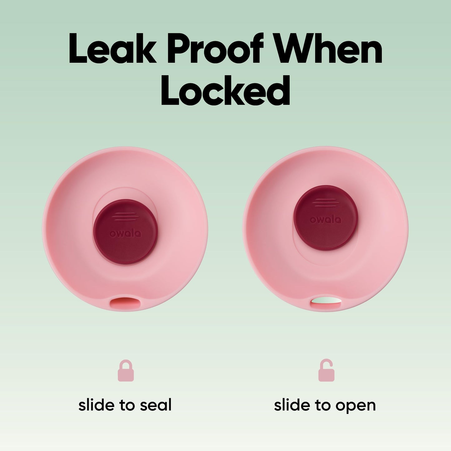 Owala SmoothSip Slider Insulated Stainless Steel Coffee Tumbler, Reusable Iced Coffee Cup, Hot Coffee Travel Mug, BPA Free 12 oz, Grey/Green (Sour Apple)