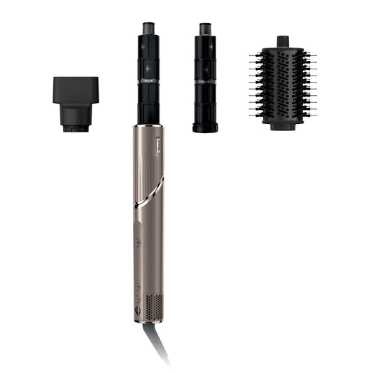 Shark FlexStyle Air Styling & Drying System, Powerful Hair Dryer Brush & Multi-Styler with Auto-Wrap Curlers, Diffuser, Paddle Brush, Round Brush, Concentrator Attachment, Black Cherry, HD457CR