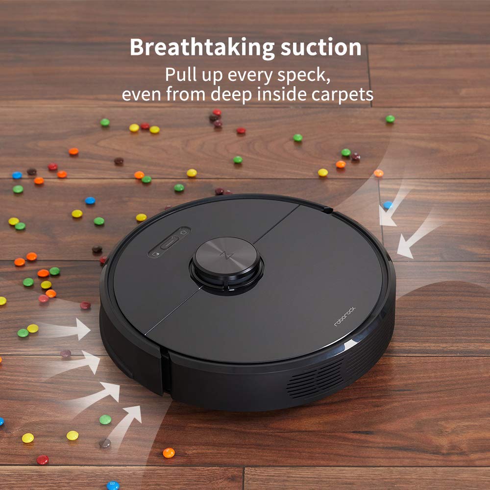 roborock Q10 S5+ Robot Vacuum and Mop, 10,000Pa Suction, Upgraded from Q8 max+, 70 Days Self-Emptying, Obstacle Avoidance, Sonic Mopping, Dual Anti-Tangle Design, Auto Mop Lifting, Ideal for Pet Hair