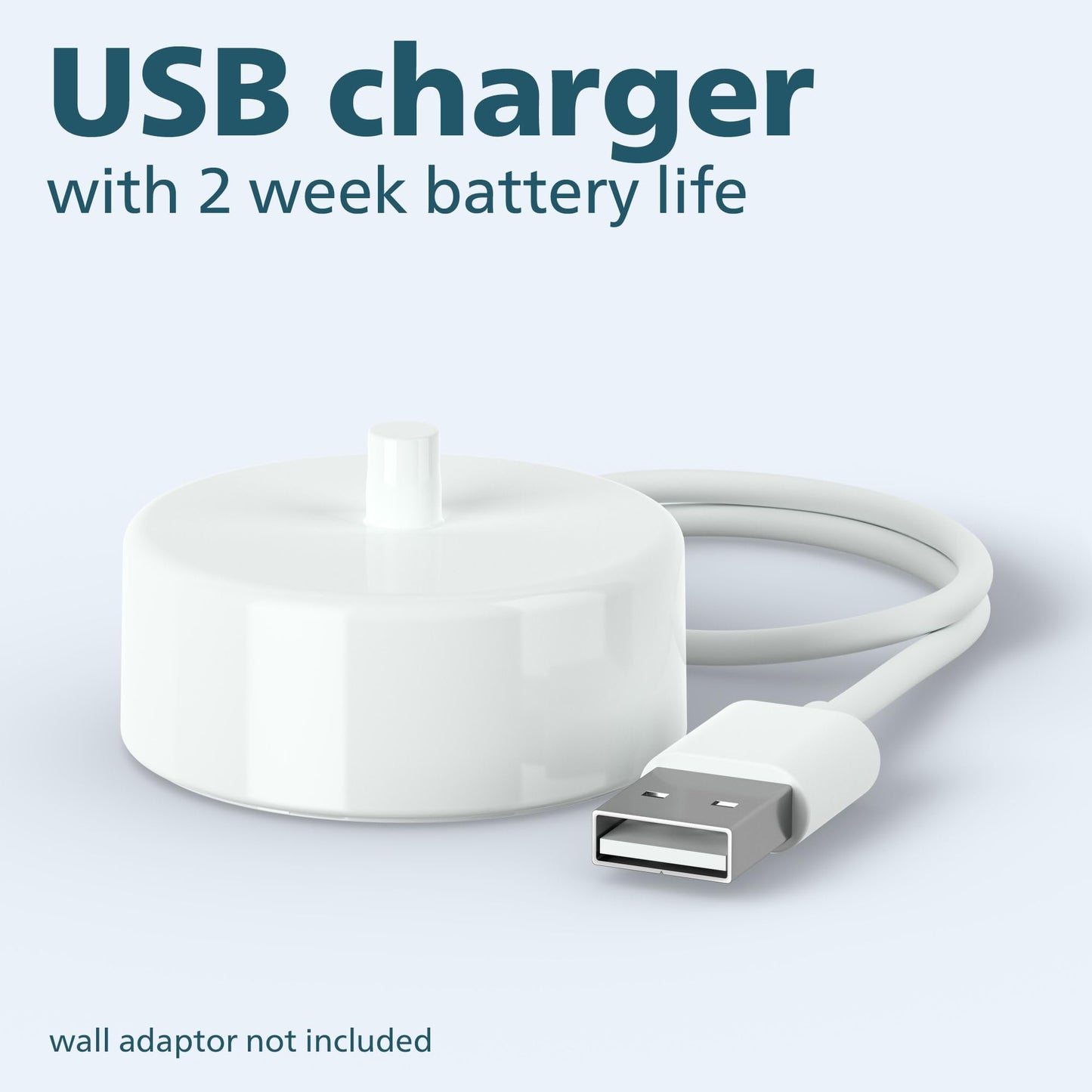 Philips Sonicare 4100 Rechargeable Electric Toothbrush, with Pressure Sensor, 2 Intensity Settings, SmarTimer and QuadPacer, 14-Day Battery Life, White, Model HX3681/23