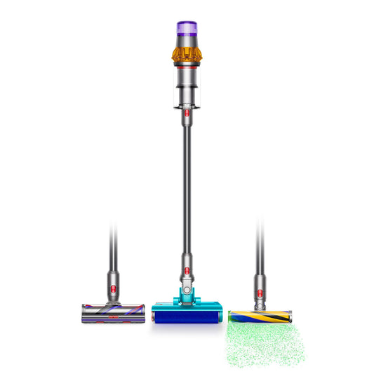 Dyson V15 Detect Plus Cordless Vacuum, Illumination Reveals dust, 240AW, 3 Power Modes, Up to 60 Minutes,² Deep Cleans Hard Floors and Carpets, Detangles pet Hair, Converts to Handheld