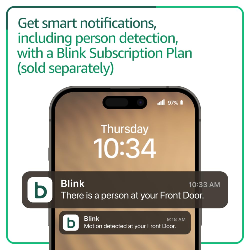 All-new Blink Video Doorbell + Outdoor 4 – Wireless smart security cameras, head-to-toe HD view, two-year battery life. Sync Module Core included – 1 camera system + Video Doorbell