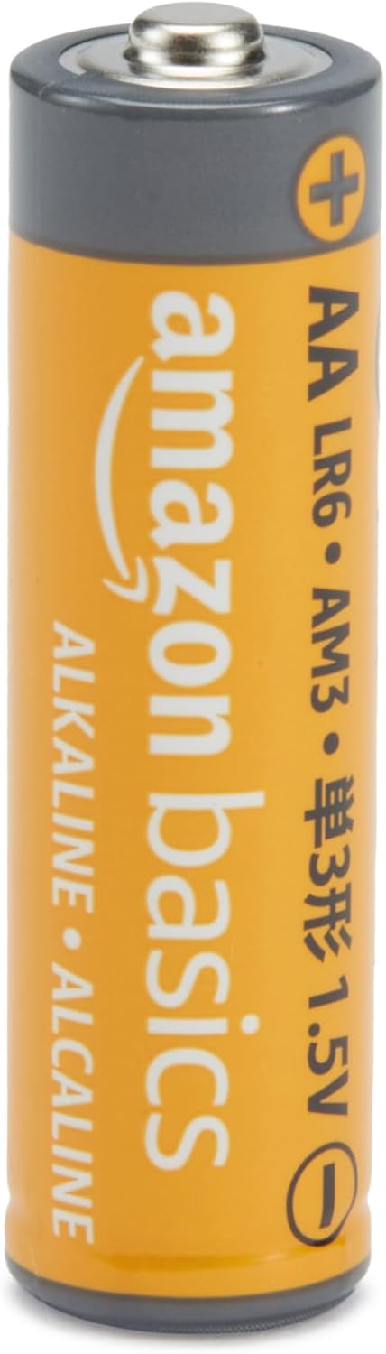 Amazon Basics 100-Pack AA Alkaline High-Performance Batteries, 1.5 Volt, 10-Year Shelf Life