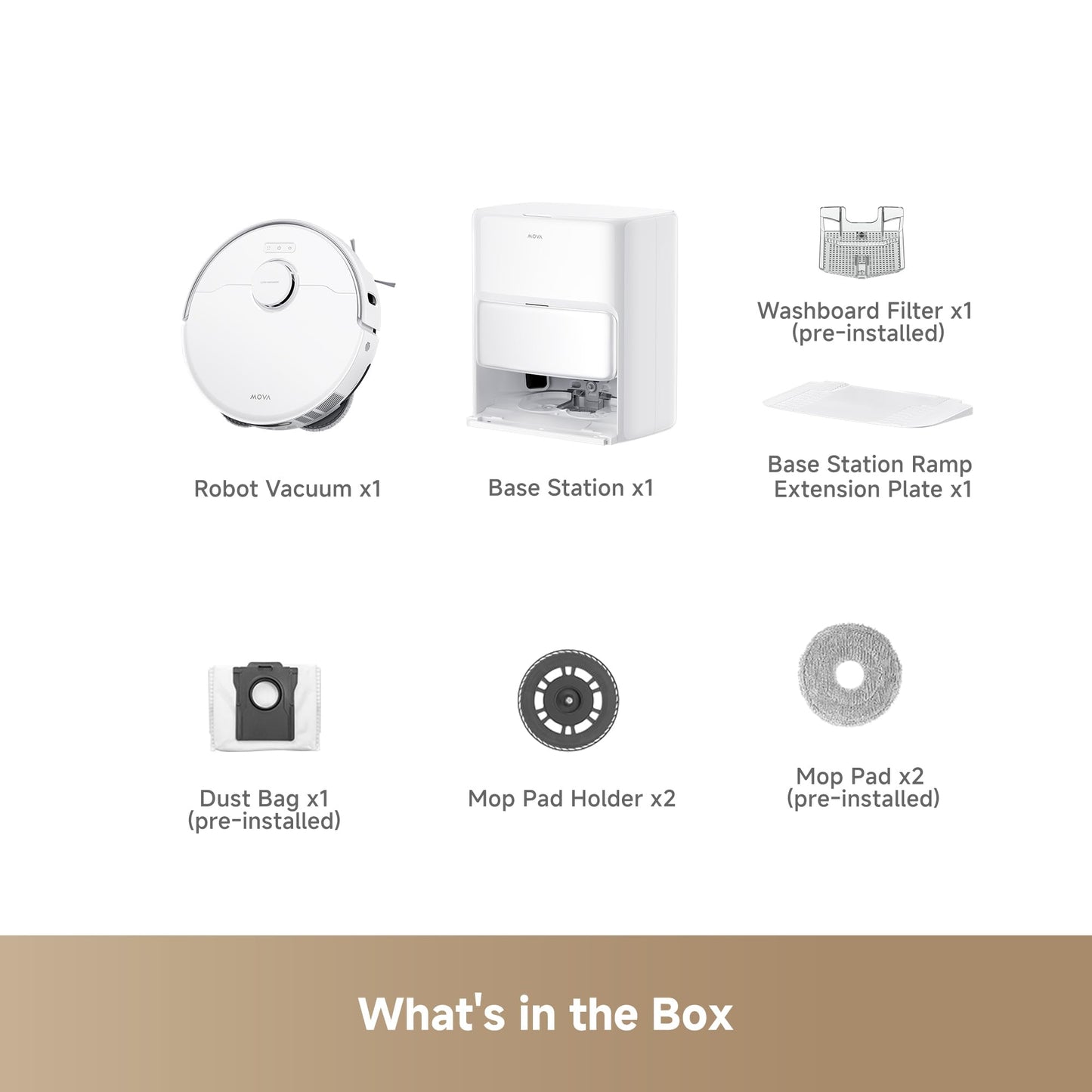 Mova P10 Pro Ultra Robot Vacuum and Mop 13,000Pa Suction, 140°F Hot Water Auto Mop Washing & Drying, Dual Spinning Extenable Mop,10.5mm Lifting for Carpet, 360°Obstacle Avoidance, App Control