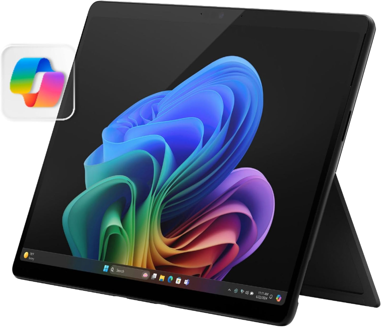 Microsoft Surface Pro 2-in-1 Laptop/Tablet (2024), 13" OLED Touchscreen Display, 16GB RAM, 512GB Storage | Windows 11 Copilot+ PC, Snapdragon X Elite (12 Core), Platinum