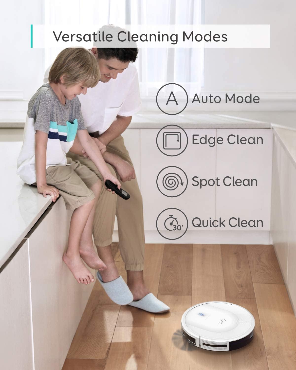eufy Robot Vacuum E25, HydroJet System with Roller Mop, 20,000 Pa Turbo High Suction, All-in-One Robot Vacuum and Mop Combo for Home, Edge-to-Corner Cleaning, Zero-Tangle Design, AI Obstacle Avoidance