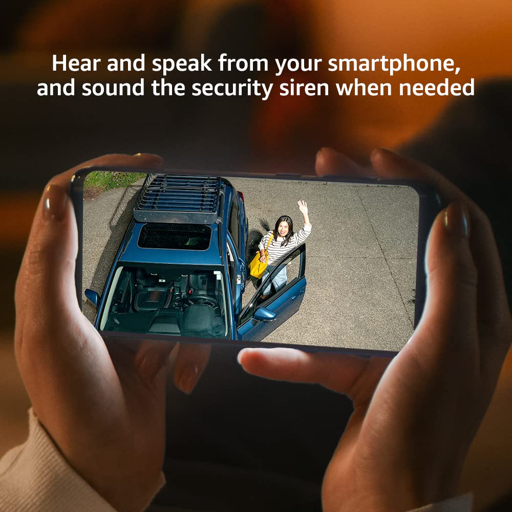 Blink Wired Floodlight Camera, Smart security camera, 2600 lumens, HD live view, enhanced motion detection, built-in siren, Works with Alexa, 1 camera (White)