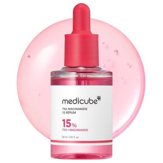medicube TXA+Niacinamide 15% Glow Facial Serum for After Spot Care | All-in-One Daily Korean Skincare | Uneven Skin Tone, Texture, and Hydration Care | High-Potency Tranexamic Acid 5% | 1.01 fl.oz