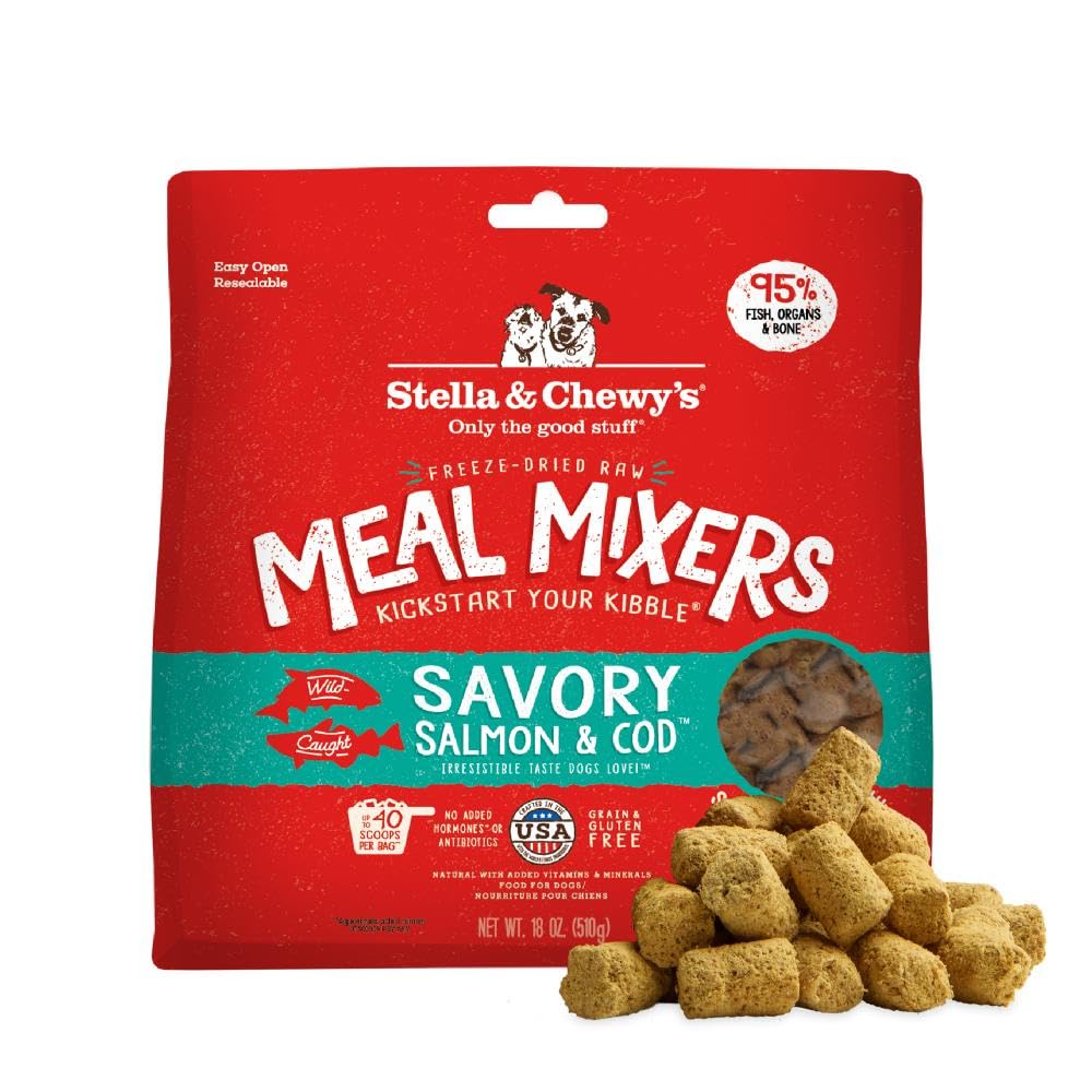 Stella & Chewy's Freeze-Dried Raw Chicken Meal Mixers- Dog Food Topper and Mixer - Made with 95% Cage-Free Chicken, Organs & Bone - Perfect for Picky Eaters - Grain-Free - 3.5oz