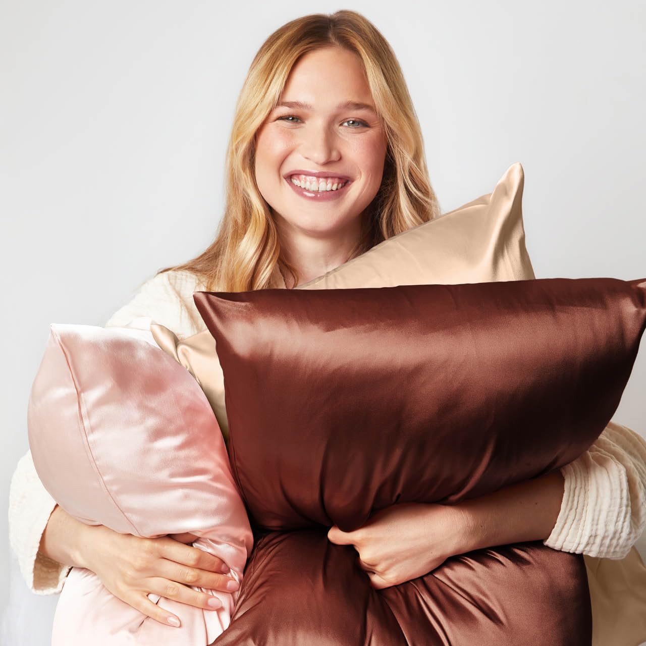 Kitsch Satin Pillowcase, Softer Than Silk Pillow Cases Queen, Cooling Pillow Covers, Satin Pillowcase w/Zipper for Hair, Skin & Quality Sleep, Wrinkle-Free & Smooth, Queen Size 19"x26", Cherry Print