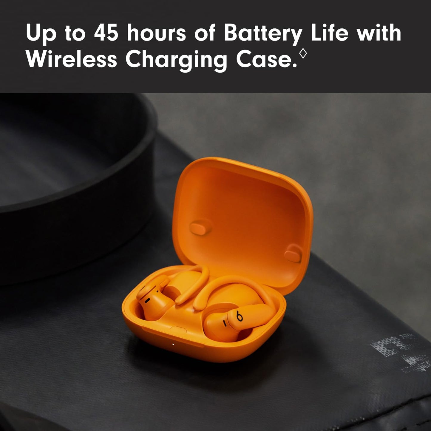 Beats Powerbeats Pro 2 - Wireless Noise Cancelling Workout Earbuds with Secure- Fit Earhooks, Up to 45-Hour Battery with Charging Case, Sweat & Water Resistant, Heart Rate Monitoring - Jet Black