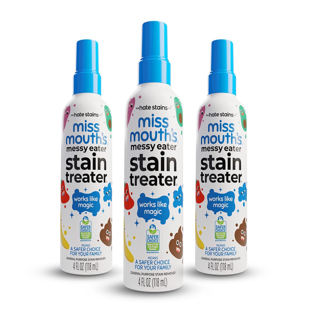 Miss Mouth's Messy Eater Stain Treater - 32oz Refill - Newborn & Baby Essentials - No Dry Cleaning Food, Grease, Coffee Off Laundry, Underwear, Fabric