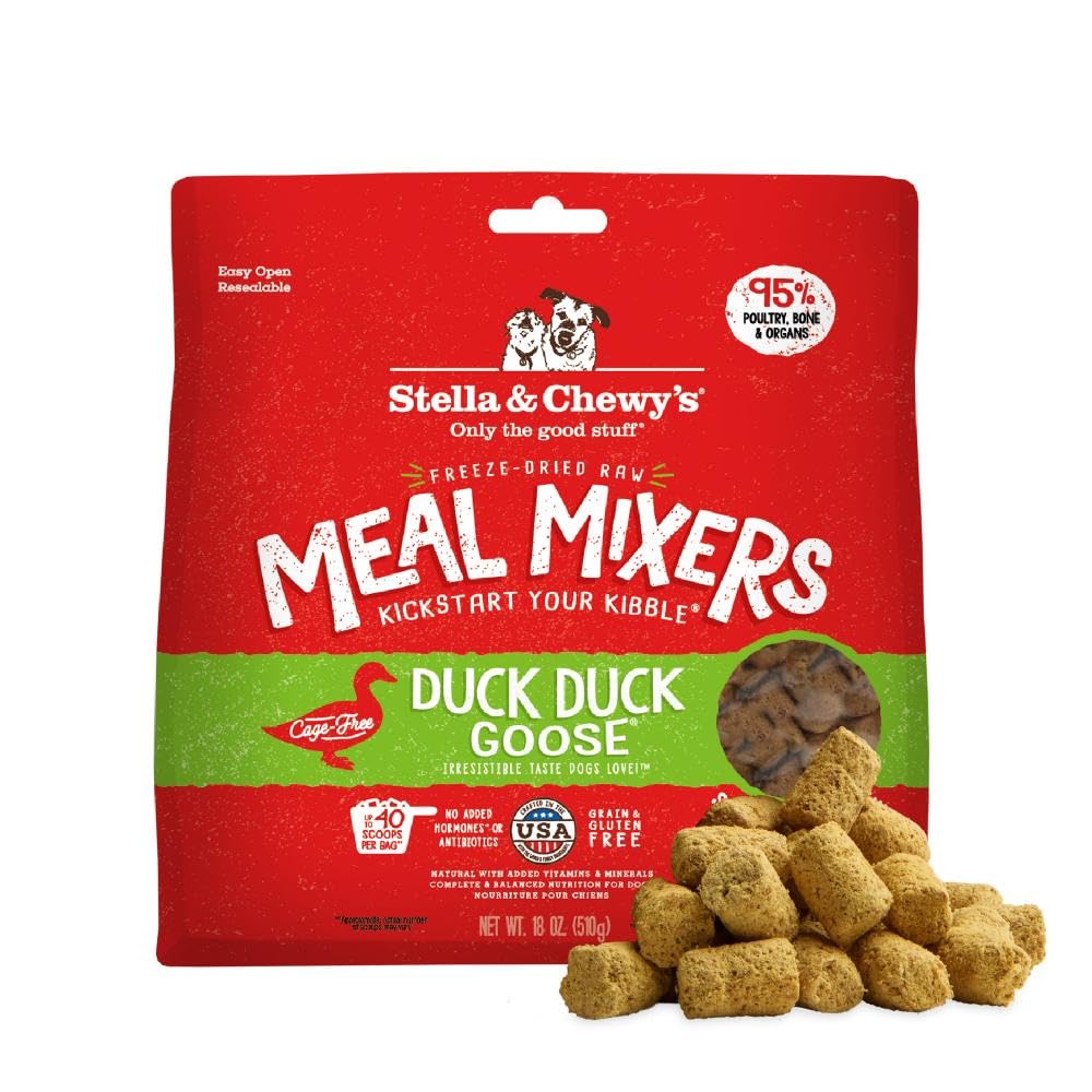 Stella & Chewy's Freeze-Dried Raw Chicken Meal Mixers- Dog Food Topper and Mixer - Made with 95% Cage-Free Chicken, Organs & Bone - Perfect for Picky Eaters - Grain-Free - 3.5oz