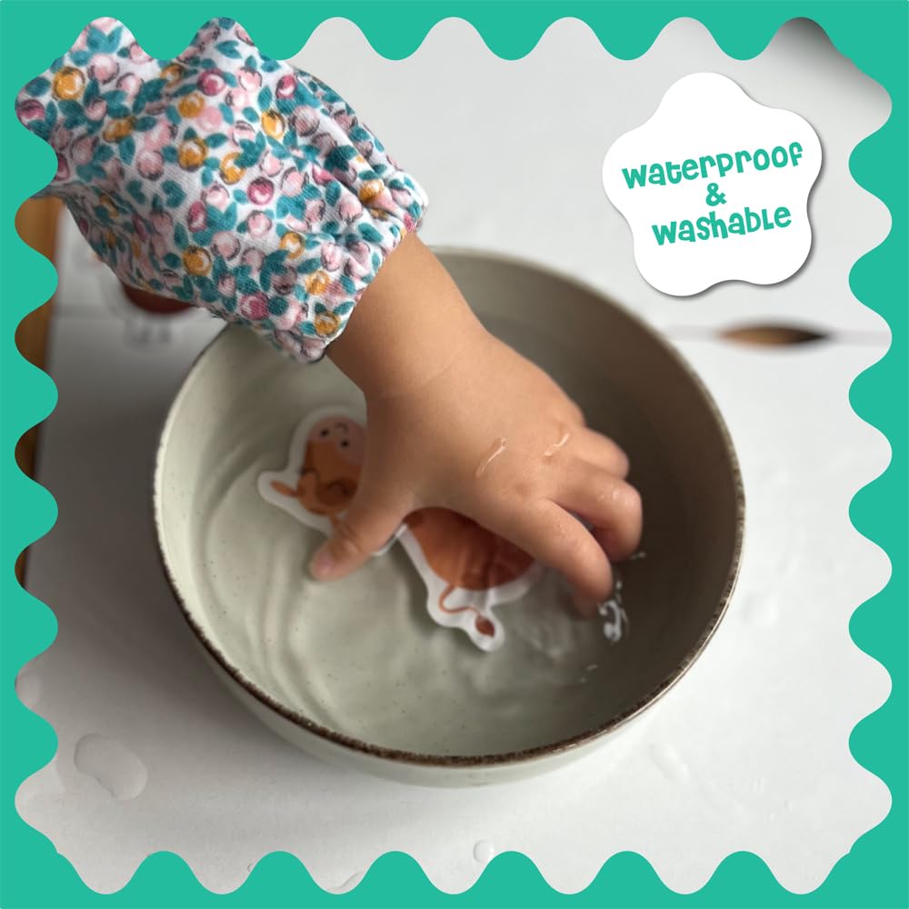 Stick4Ever Jelly Sticker Book - for Kids - Waterproof, Easy to Clean Reusable Sticker Book for Toddlers- Reusable Road Trip Activities for Kids - Stocking Stuffers for Toddlers (Forest)