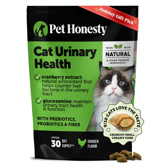 Cat Hairball Support Crunchy & Creamy Chews, Hairball Remedy Treats, Cat Furball Treatment, Supports Skin & Coat, Vitamins for Digestion, Chicken (30-Day Supply)