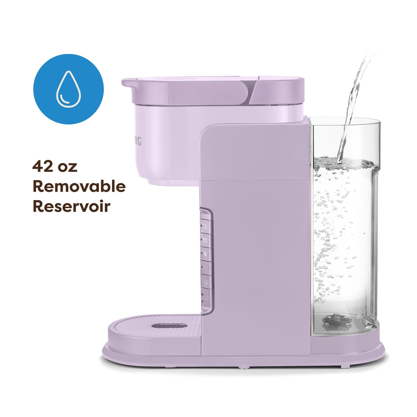 Keurig K-Express Single Serve K-Cup Pod Coffee Maker, 3 Brew Sizes, Strong Button Feature, 42oz Removable Reservoir, Black