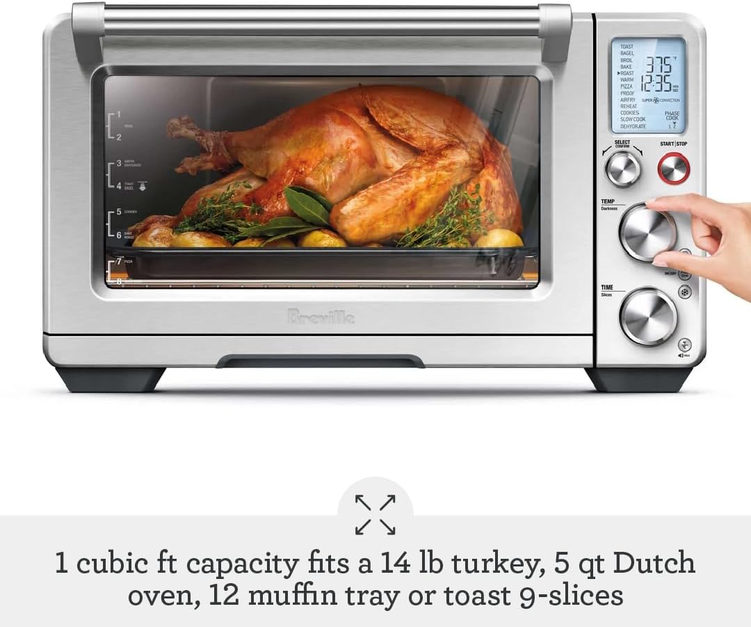 Breville BOV900BSS Smart Oven Air Fryer Pro and Convection Oven, Brushed Stainless Steel