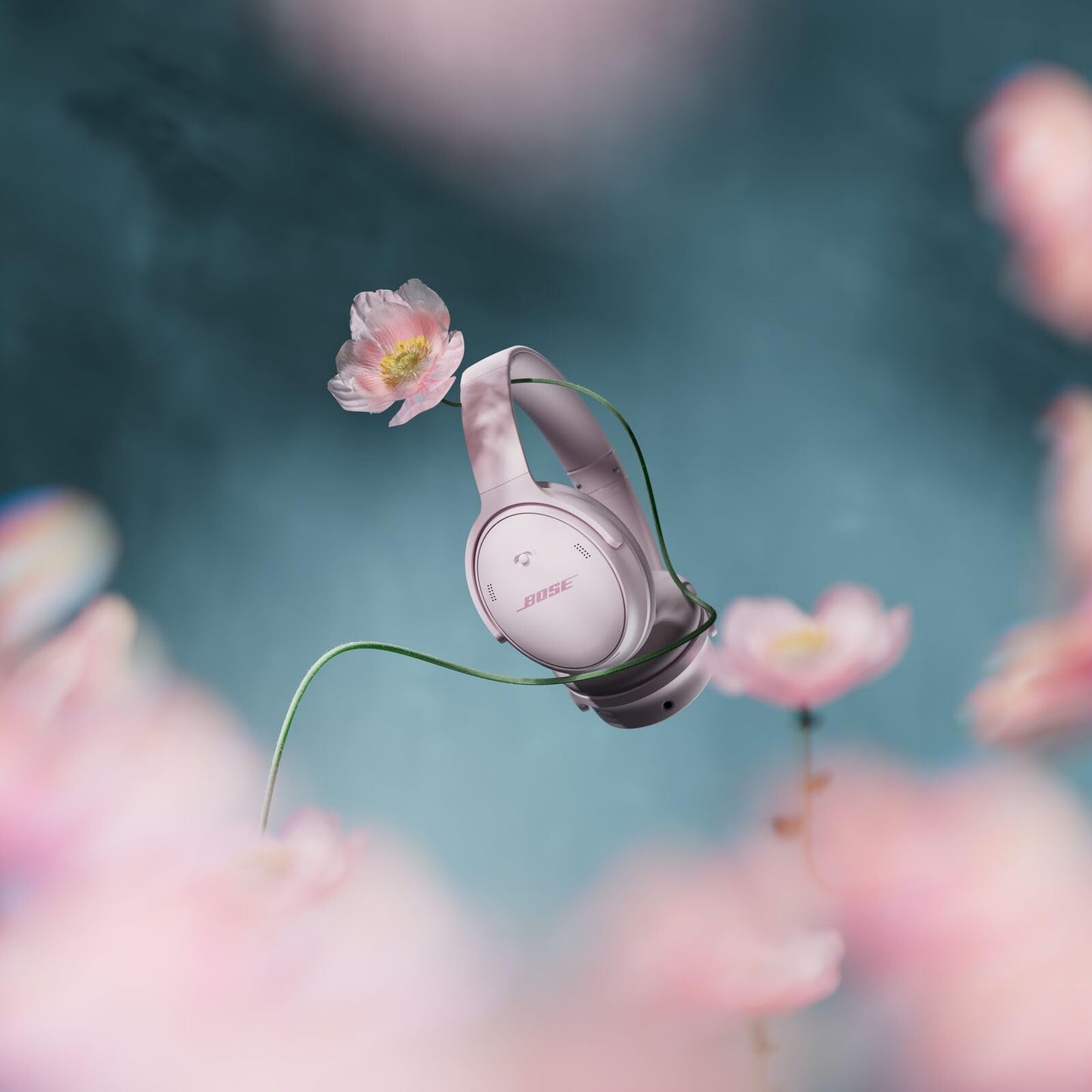 Bose QuietComfort Headphones - Wireless Bluetooth Headphones, Active Over Ear Noise Cancelling and Mic, USB-C Charging, Deep Bass, Up to 24 Hours of Playtime, Twilight Blue - Limited Edition Color