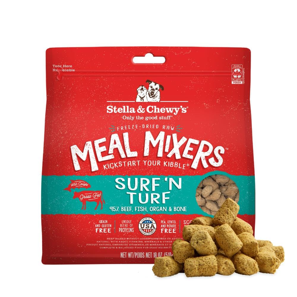 Stella & Chewy's Freeze-Dried Raw Chicken Meal Mixers- Dog Food Topper and Mixer - Made with 95% Cage-Free Chicken, Organs & Bone - Perfect for Picky Eaters - Grain-Free - 3.5oz