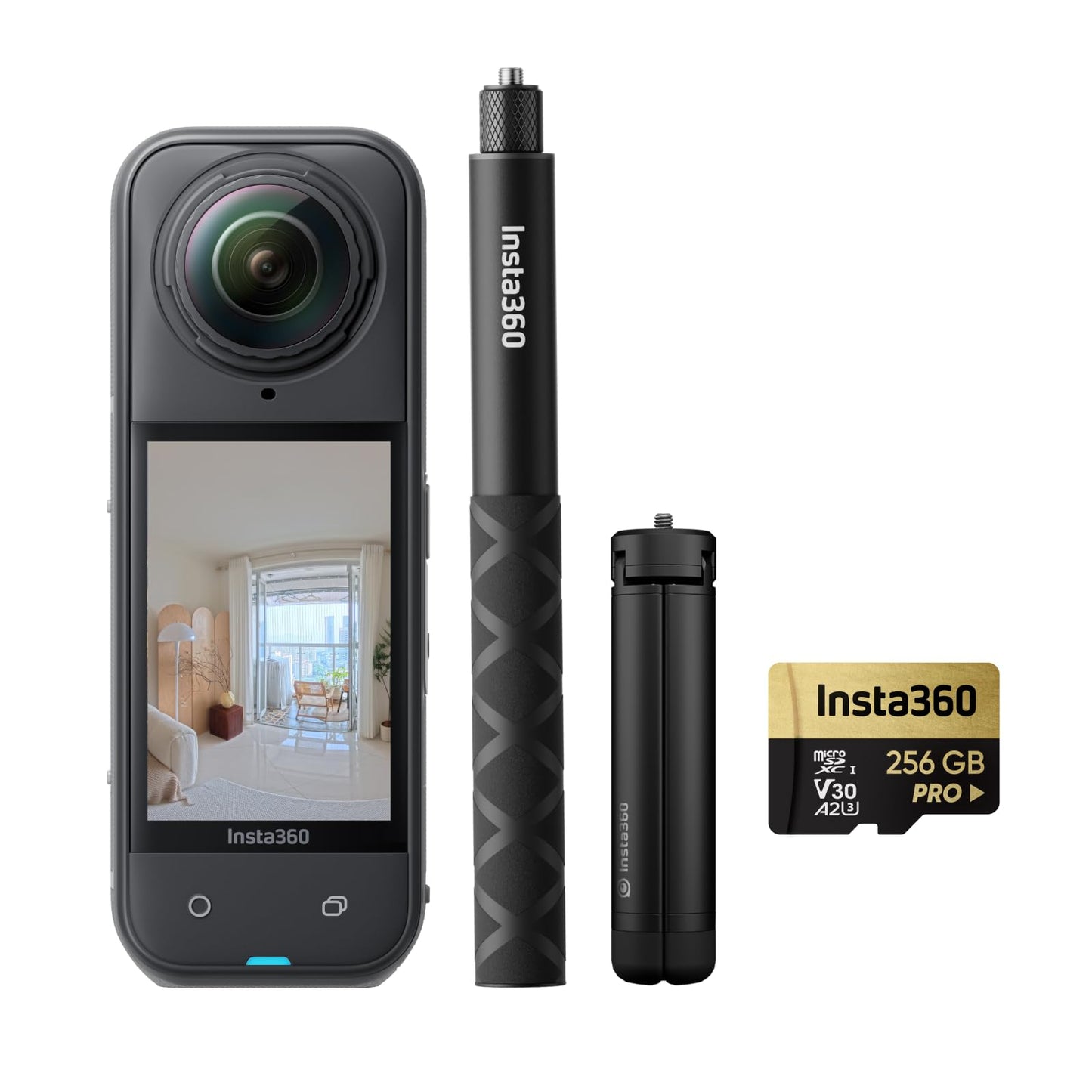 Insta360 X5 - Waterproof 8K 360° Action Camera, Leading Low Light, Invisible Selfie Stick Effect, Rugged and Replaceable Lens, 3-Hour Battery, Built-in Wind Guard, Stabilization, Triple AI Chip Design
