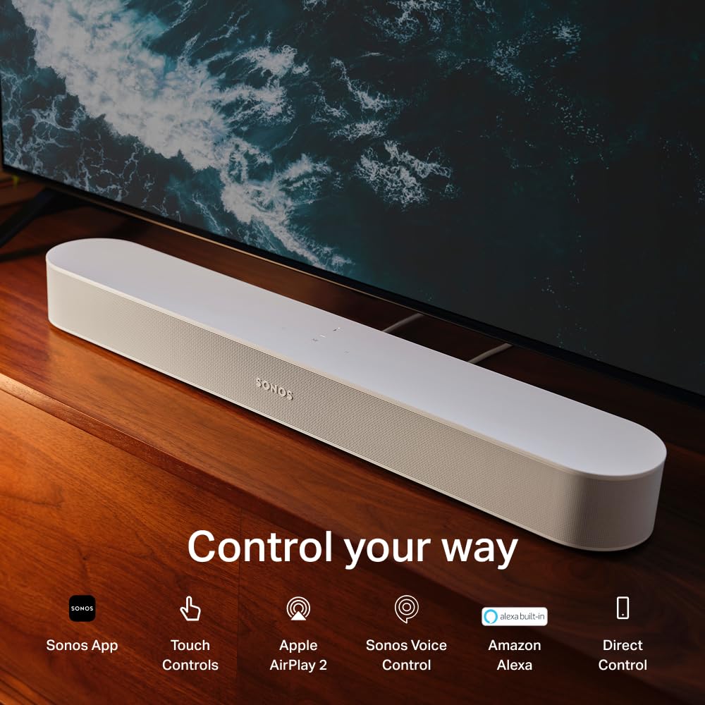 Sonos Beam Gen 2 - Black - Soundbar with Dolby Atmos