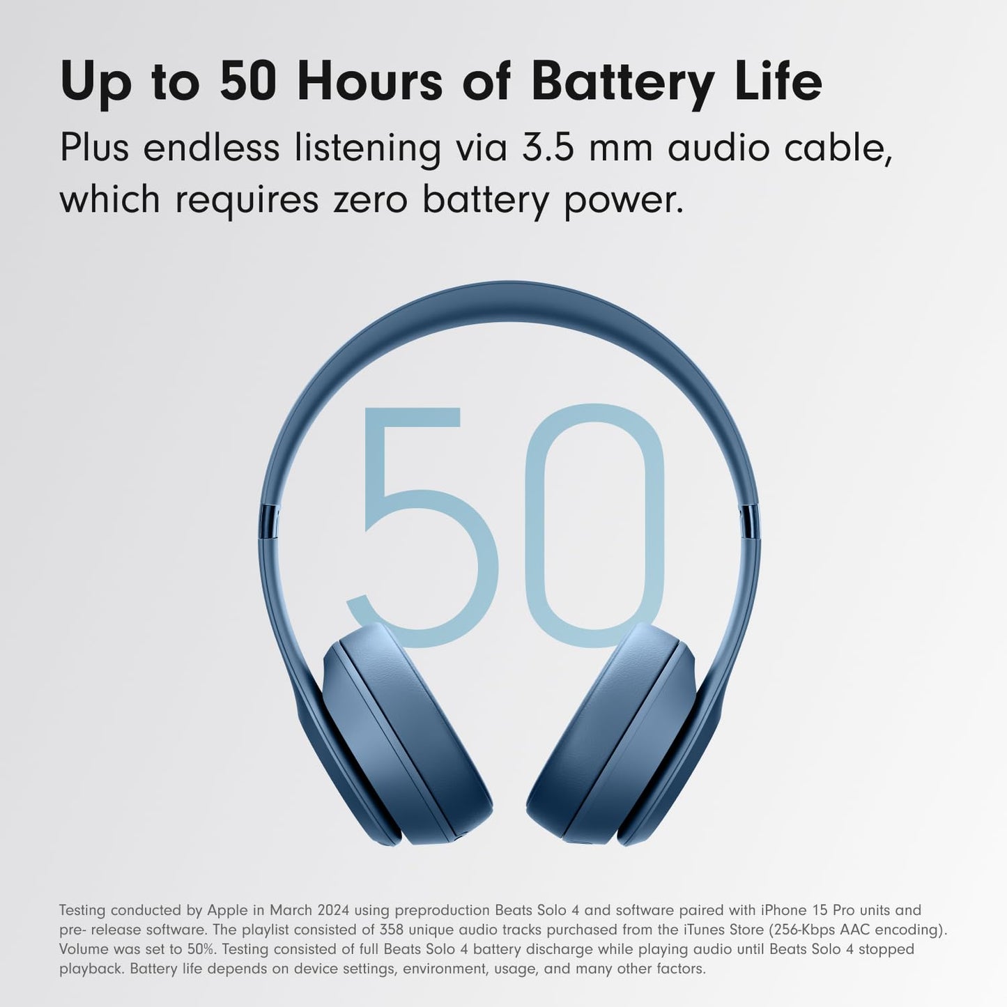 Beats Solo 4 - Wireless On-Ear Bluetooth Headphones, Up to 50-Hour Battery Life, Ultra-Lightweight Comfort, Powerful and Balanced Sound, Apple & Android Compatible - Cloud Pink