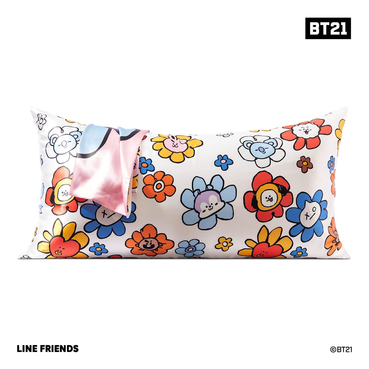 Kitsch x Elf North Pole - Satin Pillowcase with Zipper for Hair & Skin – Softer Than Silk, Cooling Pillow case, Wrinkle-Free, Machine Washable, Queen/Standard (19x26)