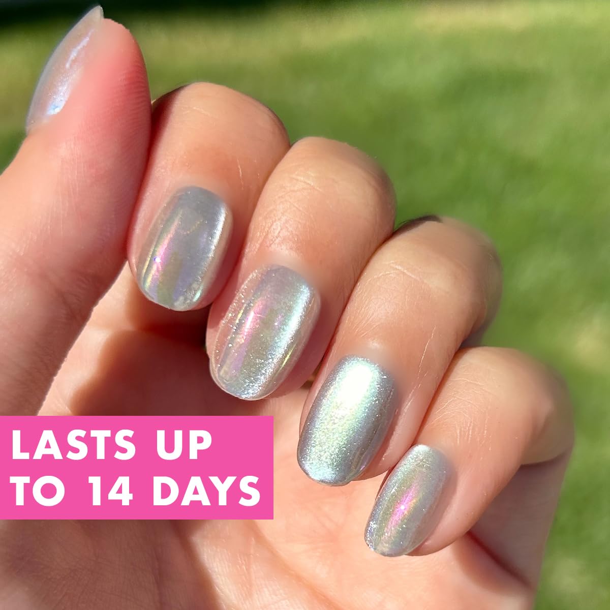 Olive & June Instant Mani Press On Nails (Glue) | 42 Fake Nails, 21 Sizes | Non-Toxic, Long-Lasting | Recycled Materials | Realistic Look