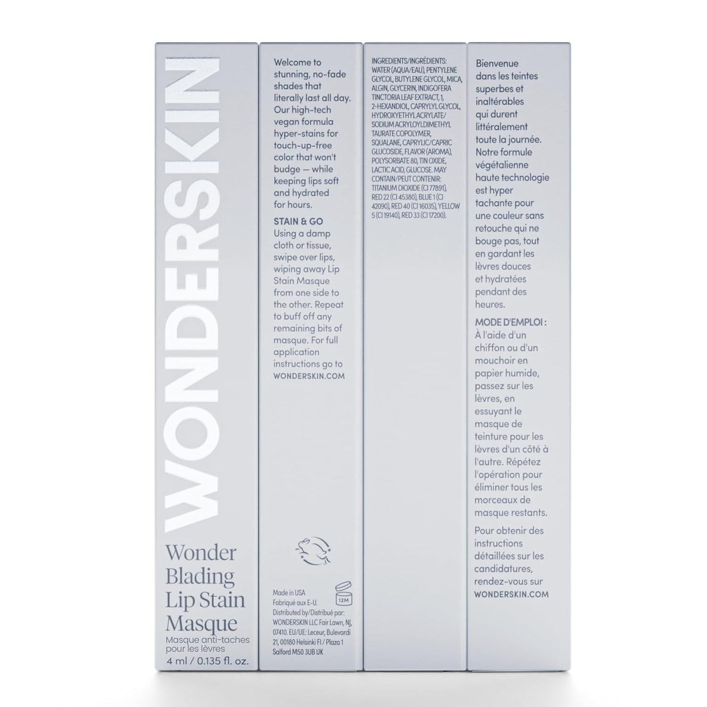 Wonderskin Wonder Blading All Day Lip Stain Peel Off Masque - Long Lasting, Waterproof and Transfer Proof Nude Lip Tint, Matte Finish Peel Off Lip Stain (Whimsical Masque)