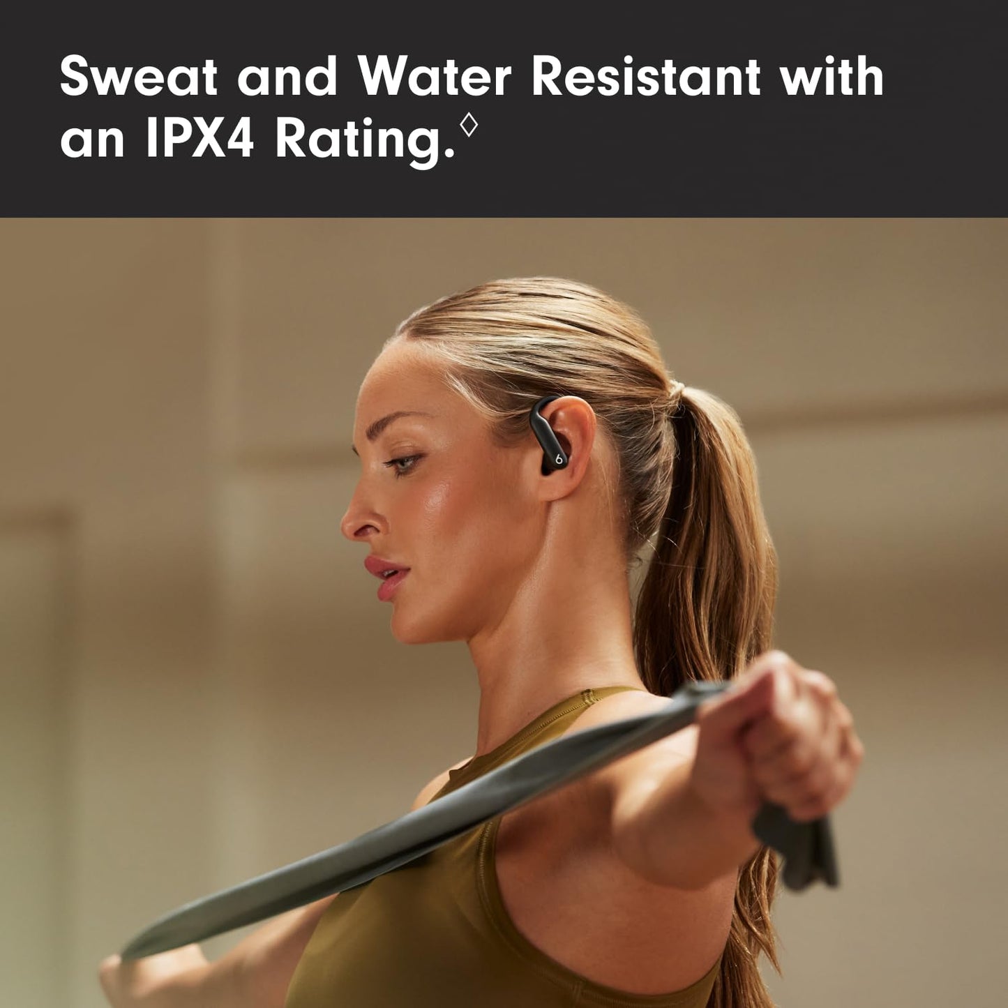 Beats Powerbeats Pro 2 - Wireless Noise Cancelling Workout Earbuds with Secure- Fit Earhooks, Up to 45-Hour Battery with Charging Case, Sweat & Water Resistant, Heart Rate Monitoring - Jet Black