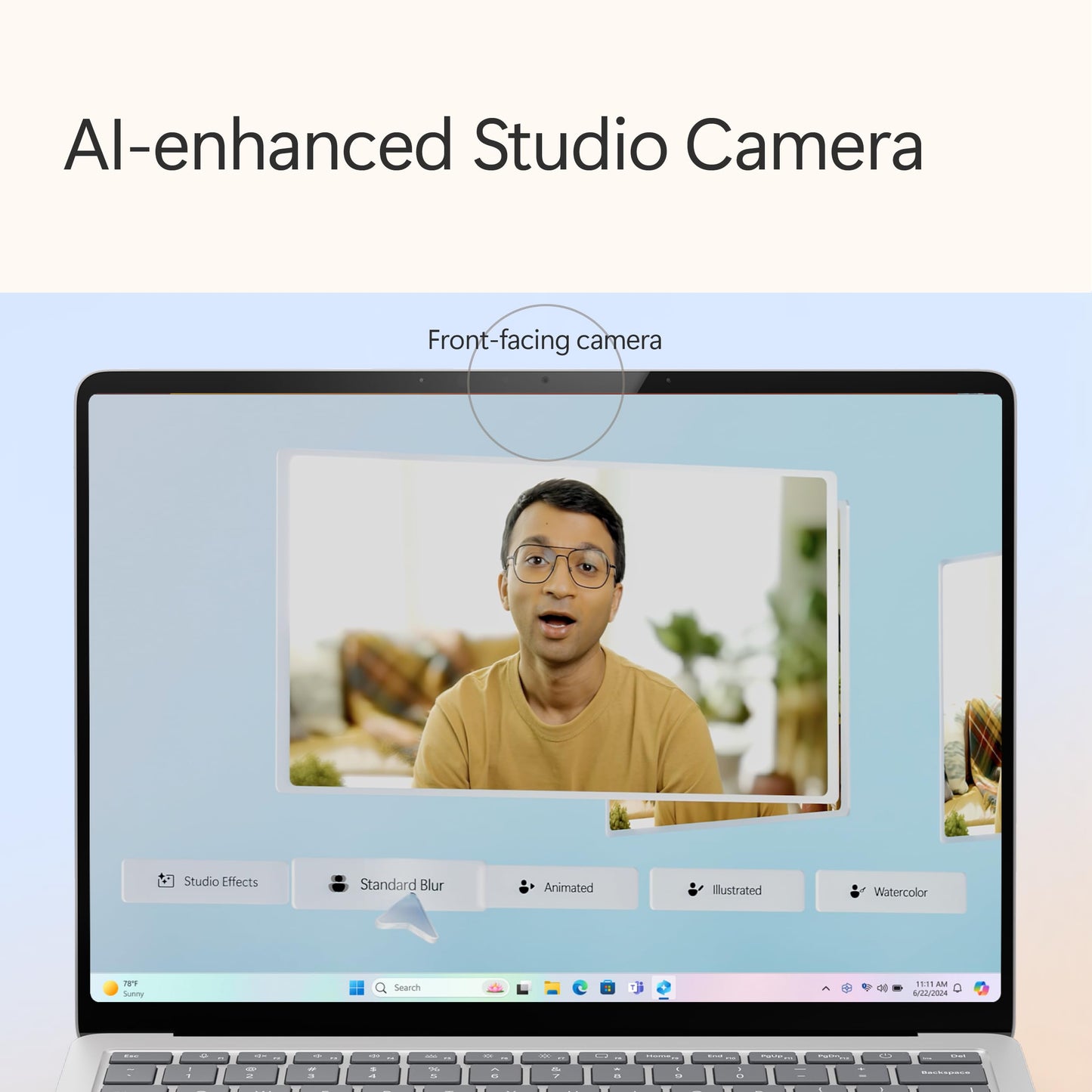 Microsoft Surface Laptop (2024), Windows 11 Copilot+ PC, 15" Touchscreen Display, Snapdragon X Elite (12 core), 32GB RAM, 1TB SSD Storage, Black