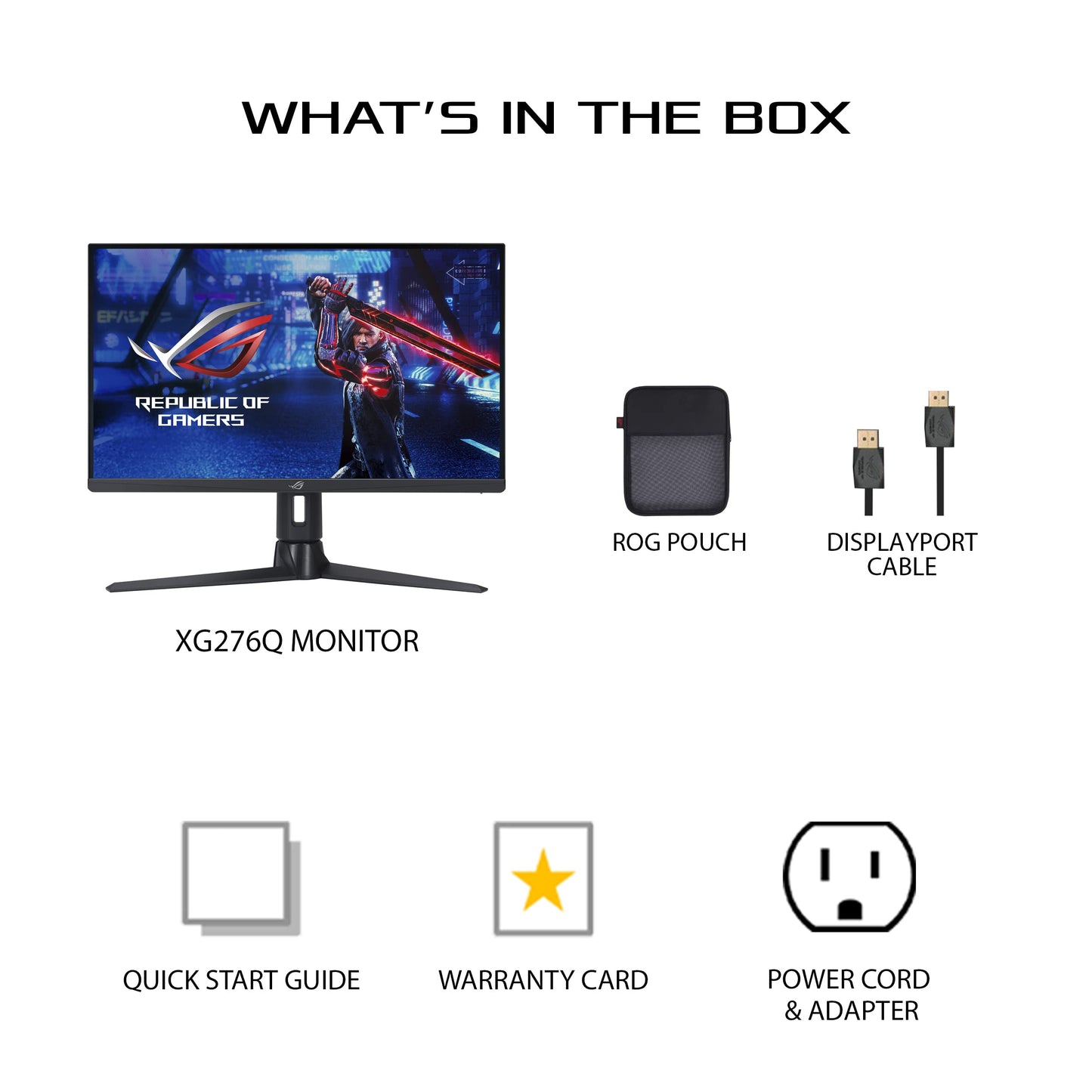 ASUS ROG Swift 32” 4K OLED Gaming Monitor (PG32UCDM) - UHD (3840 x 2160), QD-OLED, 240Hz, 0.03ms, G-SYNC Compatible, Custom Heatsink, Graphene Film, 99% DCI-P3, True 10-bit, 90W USB-C