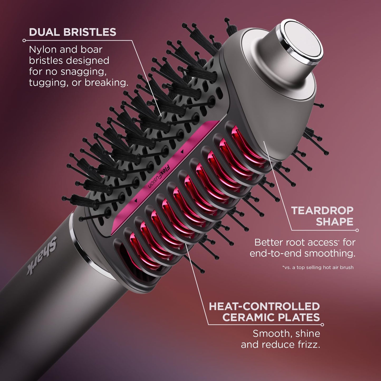 Shark HD430 FlexStyle Air Styling & Drying System, Powerful Hair Dryer Brush & Multi-Styler with Auto-Wrap Curlers, Paddle Brush, Oval Brush, Concentrator Attachment, Stone