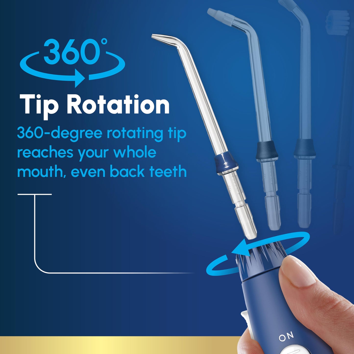 Waterpik Aquarius Water Flosser For Teeth Cleaning, Gums, Braces, Dental Care, Electric Power With 10 Settings, 7 Tips For Multiple Users And Needs, ADA Accepted, White WP-660, Packaging May Vary