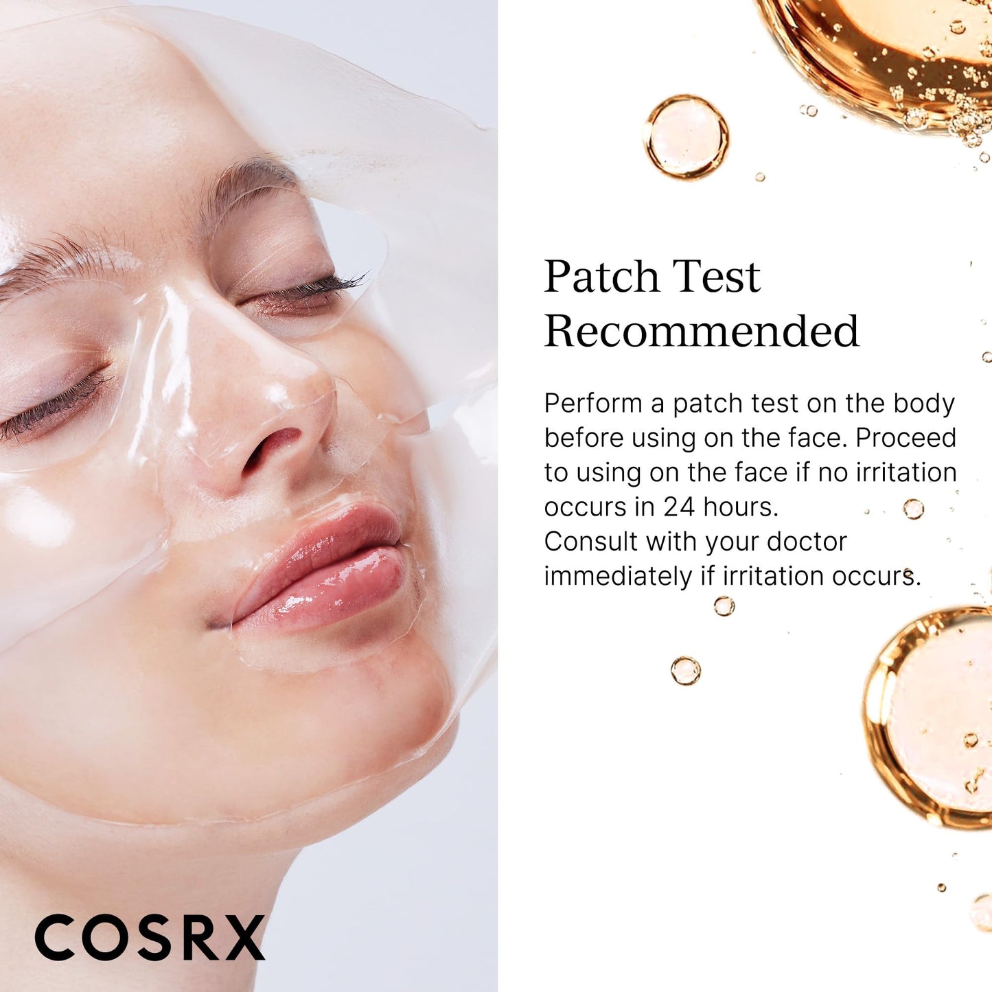 COSRX Advanced Snail Mucin Glass Glow Hydrogel Face Masks Skincare 3 EA, Collagen Face Mask, Travel Essentials, Overnight Face Mask, Korean Skin Care, Stocking Stuffers for Women