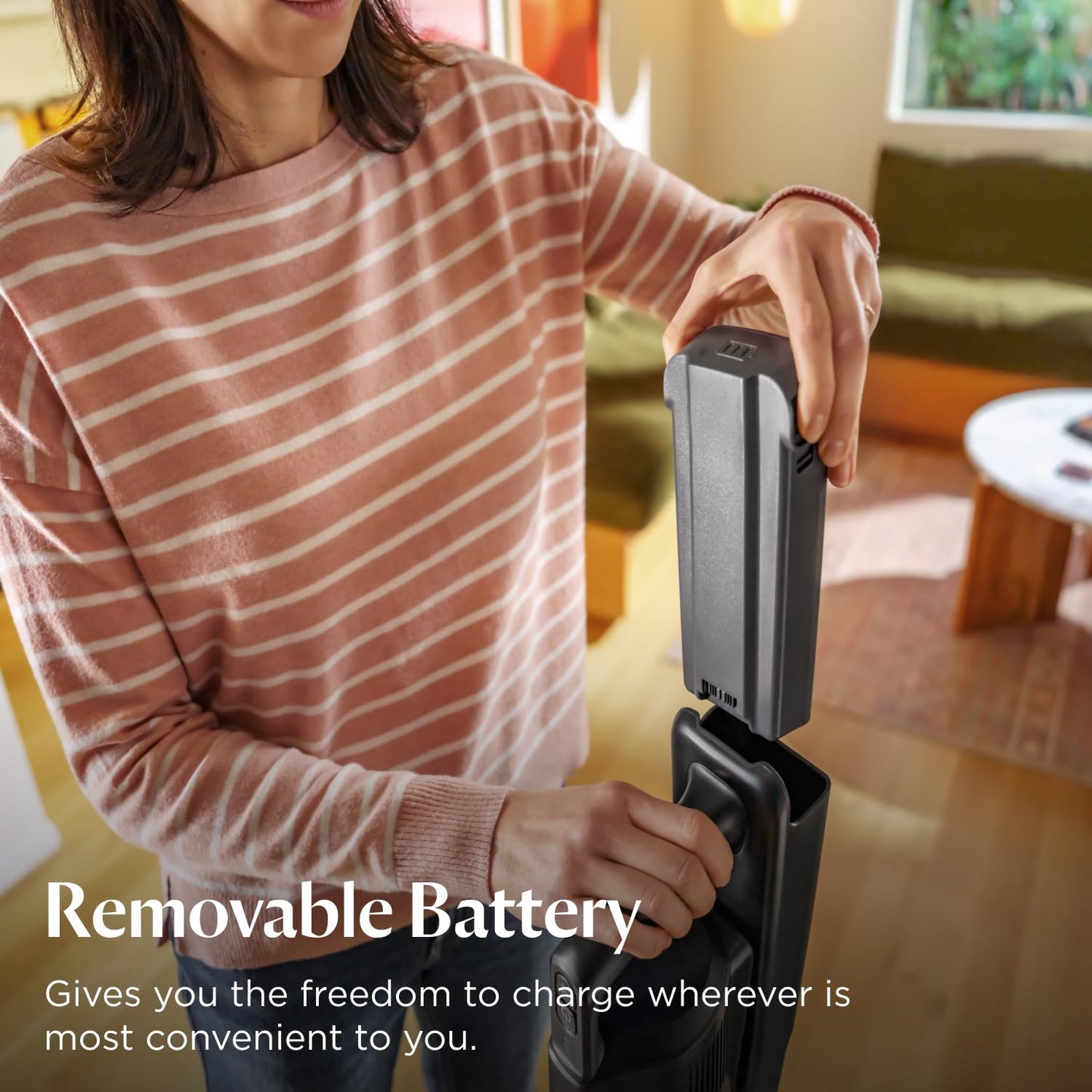 Bissell PowerClean FurFinder 200W Self-Standing Cordless Vacuum w/Tangle Free Brush Roll, Strong Suction, Removeable Battery, Wall Mount, Upholstery Tool & Bright Headlights