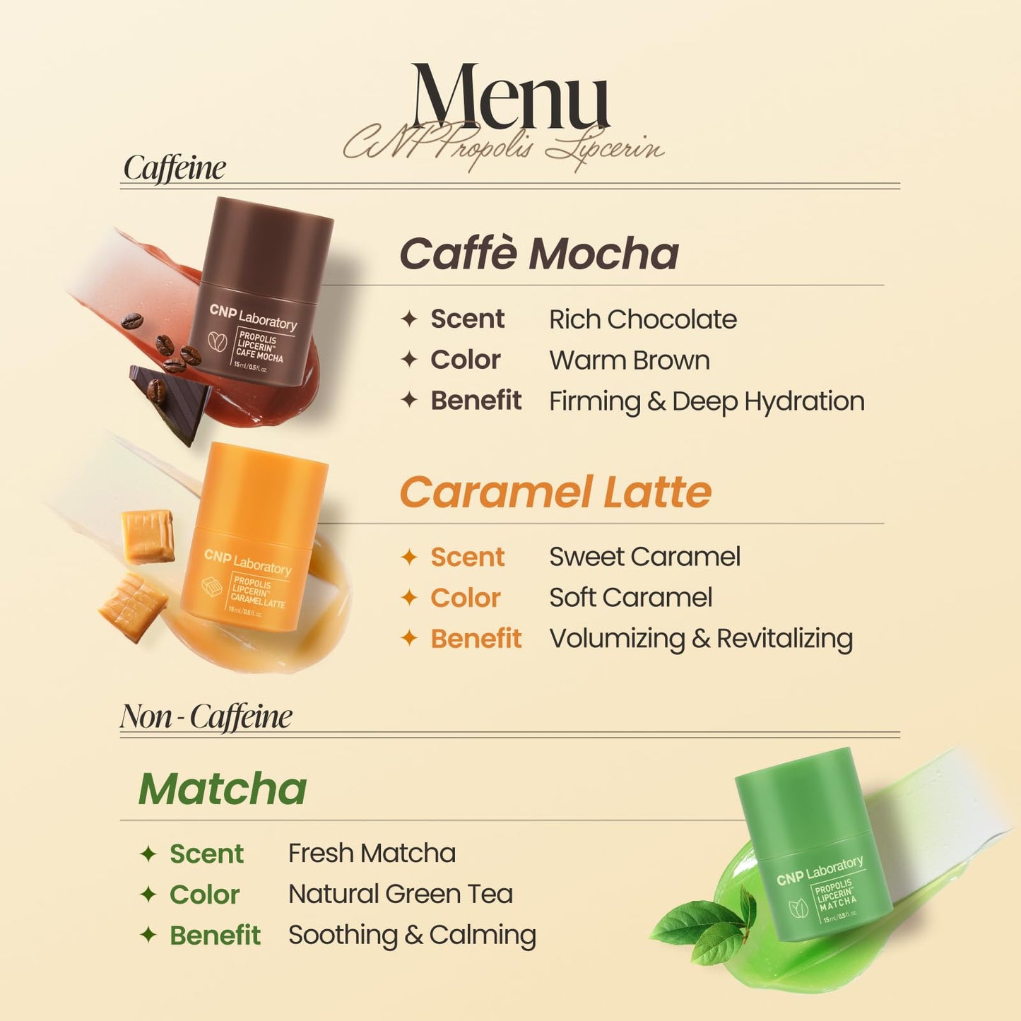 CNP Honey Lip Butter - Propolis Lipcerin™ 01 Original, Hydrating Overnight Manuka Lip Balm & Mask, 12hr Long-Lasting Moisture, Stocking Stuffers, Gifts for Women, 0.5 fl.oz.