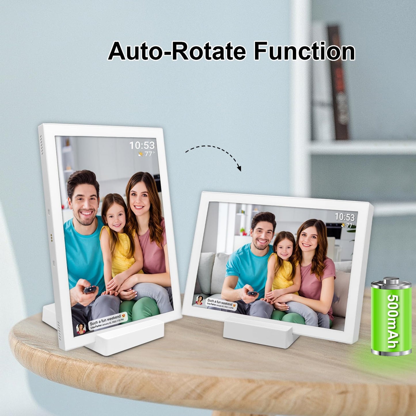 32GB FRAMEO 10.1 Inch Smart WiFi Digital Photo Frame 1280x800 IPS LCD Touch Screen, Auto-Rotate Portrait and Landscape, Built in 32GB Memory, Share Moments Instantly via Frameo App from Anywhere
