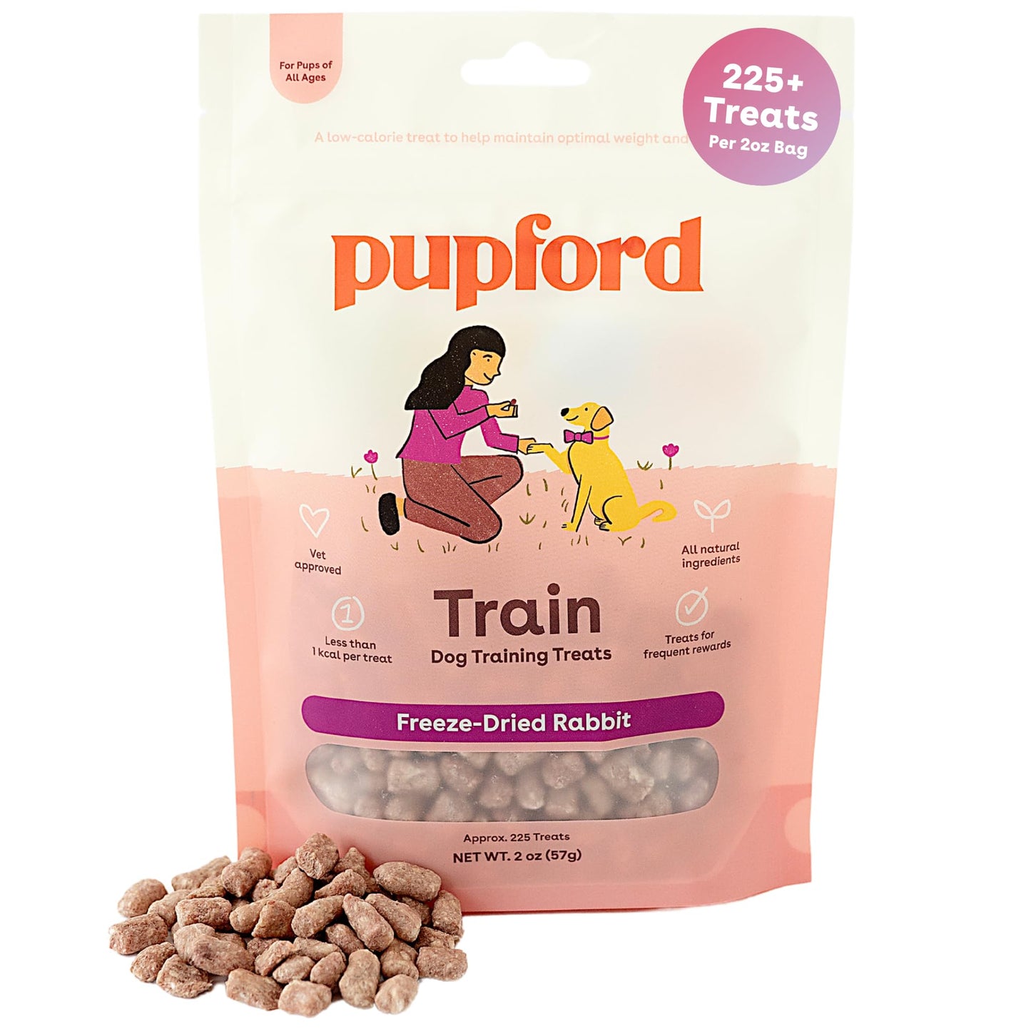 Pupford Freeze Dried Training Treats for Dogs & Puppies, 475+ Three Ingredient Bites (Beef Liver, 4 oz)