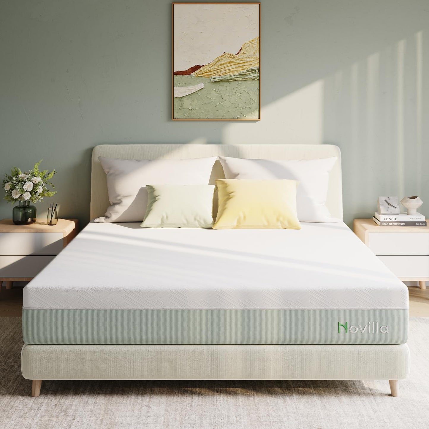 Novilla Full Size Mattress, 10 inch Full Gel Memory Foam Mattress for Cool Night & Pressure Relief, Medium Firm in a Box, Bliss
