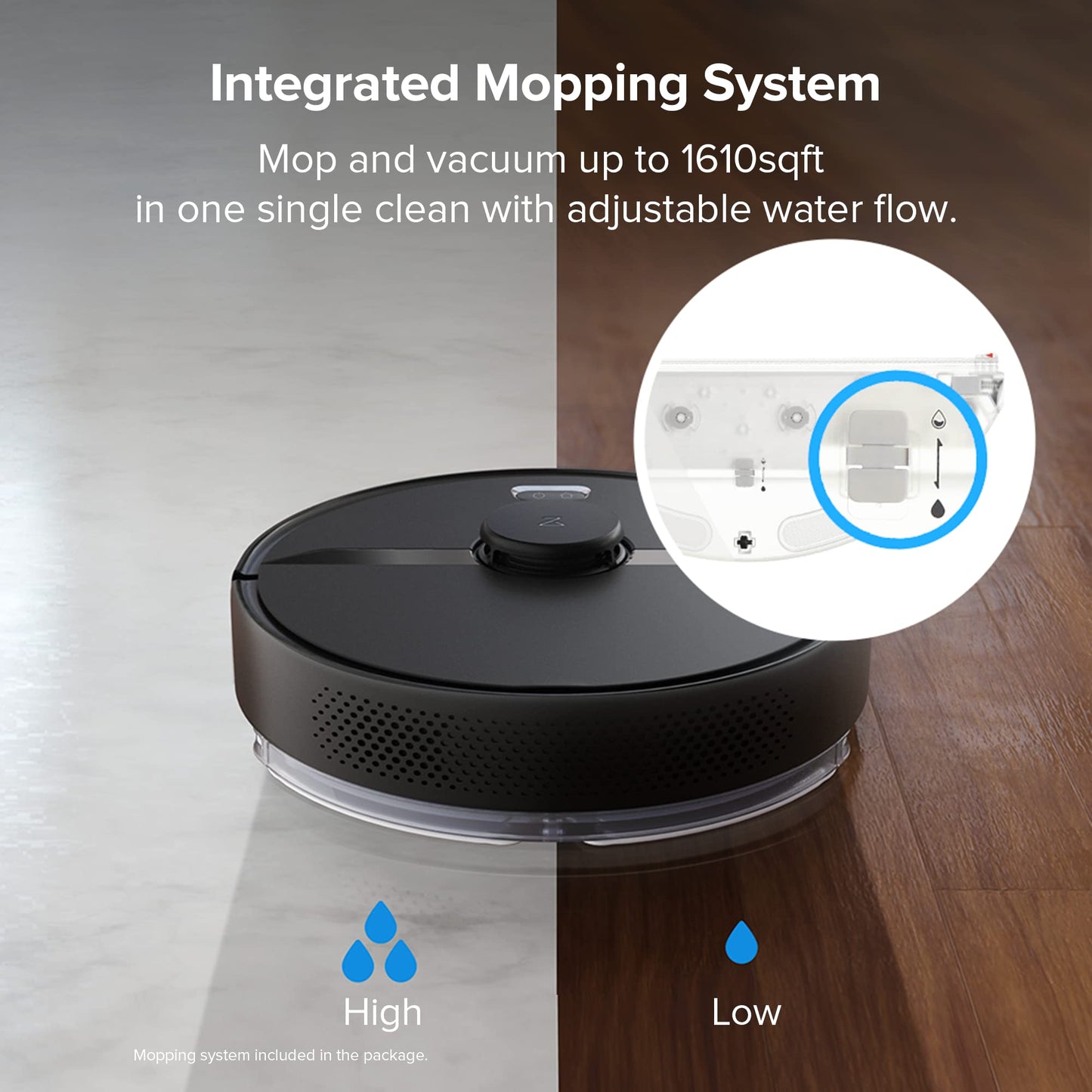 roborock Q7 M5+ Robot Vacuum and Mop, Upgraded from Q5 Max+, Up to 7-9 Weeks Self-Empty, 10000Pa Suction, Dual Anti-Tangle System for Pet Hair & Carpet, PreciSense LiDAR Navigation, App Control, Black